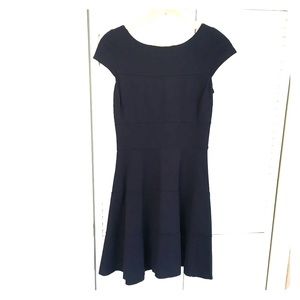 Navy banana republic thick jersey dress